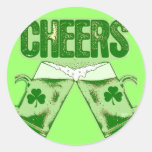 Green Beer Cheers Stickers