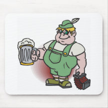 Green Beer Man Mouse Pad