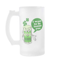 Green beer wants to be inside you mug
