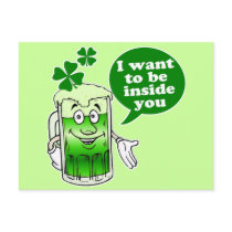 Green beer wants to be inside you