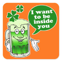 Green beer wants to be inside you