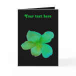 Green Begonia Customizable Greeting Card
