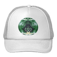 Green Bell Mesh Hats