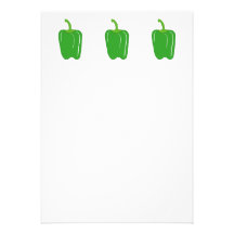 Green Bell Pepper. Whole. Personalized Invitations
