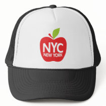 Green Big Apple NYC Trucker Hats