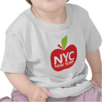 Green Big Apple NYC T Shirts