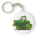 Green Big Dozer Tractor Key Chains