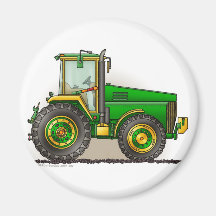Green Big Tractor Magnets
