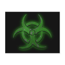 Green Biohazard Post Card