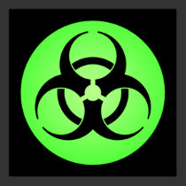 Green Biohazard Symbol Poster posters
