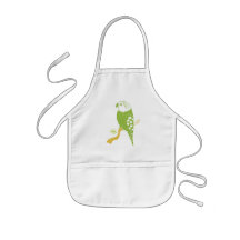 Green Bird Apron