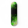 green black abstract art skate board
