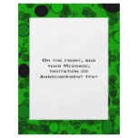 green black circles custom flyer