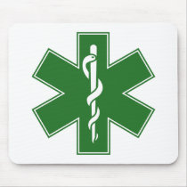 Green Black Grey Purple  Nurse EMS Star of Life
