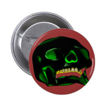 GREEN BLACK SKULL BUTTON