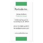 Green Block Plain Business Cards business cards