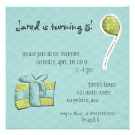 Green & Blue Birthday Invitation