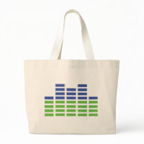 green blue equalizer audio sound bags