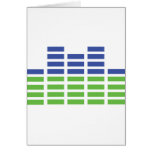 green blue equalizer audio sound card