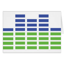 green blue equalizer audio sound card