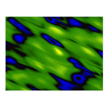 Green-blue shmear, computer-generated texture postcard