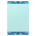 green blue customized stationery