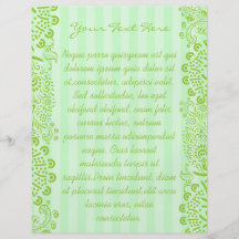 Green Blue Striped Swirled Flyer