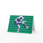 Green Blue Superstar Birthday Card