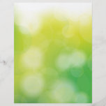 Green Bokeh Personalized Flyer