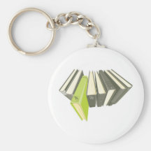 Green book outside of row key chains