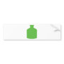 green bottle icon bumper stickers