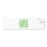 green bottles icon bumper stickers
