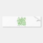 green bottles icon bumper stickers