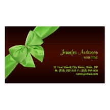 Green Bow business card