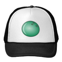 Green Bowling Ball Mesh Hats