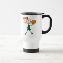 Green Boy Basketball Player t-shirts and Gifts Mugs