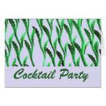 green branch Cocktail Party Greeting Cards