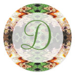 green brown monogram