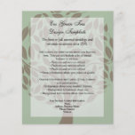 Green/Brown Stylized Eco Tree Recycled Paper Flyer