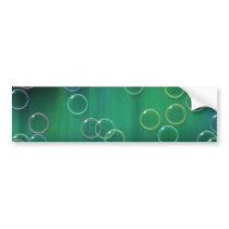 Green Bubbles Aurora Bumper Sticker