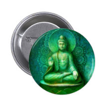 Green Buddha Pin