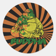 Green Buddha Sticker
