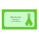 Green Bunny Business Card Template