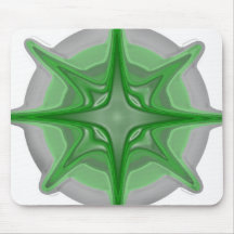 Green Burst Mouse Pad