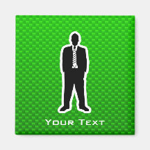 Green Business Suit Magnet