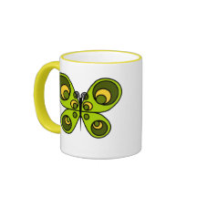 Green Butterfly Beautiful Bridesmaid Thank You Mug