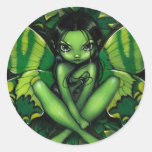 "Green Butterfly Fantasy" Sticker stickers