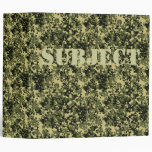 Green Camo Binder