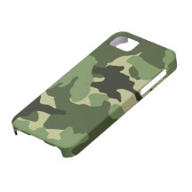 Green Camo Military iPhone 5 Barely There Cases
