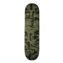 Green camo pattern skate boards